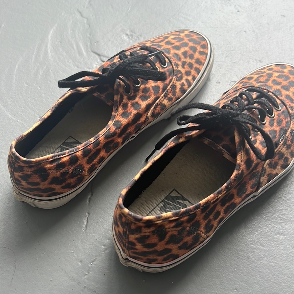 Vans cheetah print sneakers